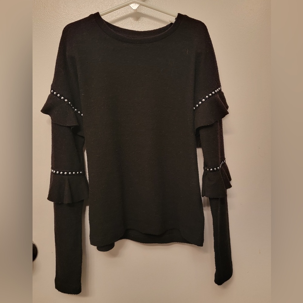 Mia - girls black sweater. Size medium